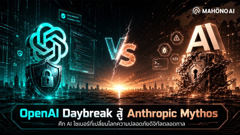 OpenAI Daybreak vs Anthropic Mythos เปรียบเทียบแพลตฟอร์ม AI ด้านไซเบอร์ซิเคียวริตี้ปี 2569